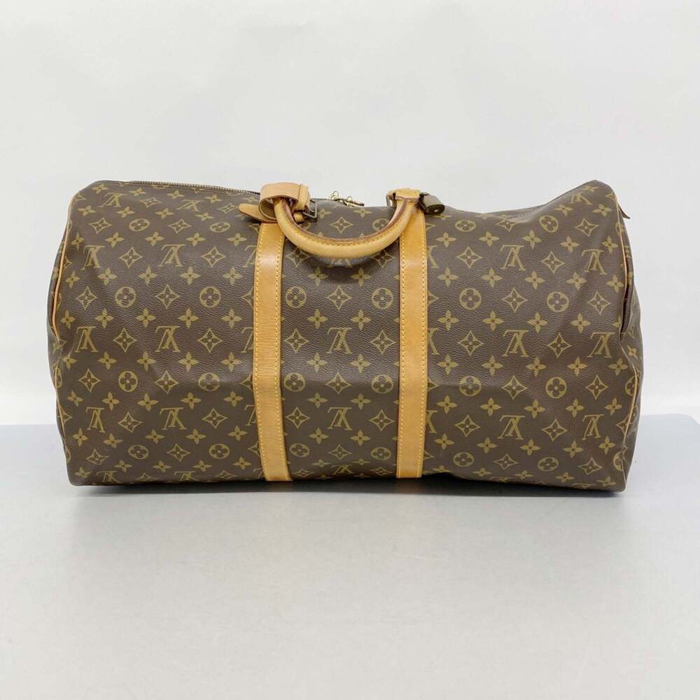 LOUIS VUITTON Brown Monogram Keepall 55 Boston Bag - Picture 10 of 10